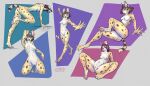  absurd_res anthro big_ears breasts digital_media_(artwork) felid feline female fur genitals hair hi_res mammal nipples nude pimstacja pistacja pussy serval simple_background solo spots spotted_body spotted_fur tail 