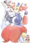  alternate_breast_size anthro big_butt big_dom_small_sub breast_rest breast_size_difference breasts bulging_breasts butt cinderace delphox digital_media_(artwork) digital_painting_(artwork) dominant dominant_female female female_focus forniphilia generation_6_pokemon generation_8_pokemon greedent group hi_res holowear_(pokemon) human juice_box male mammal nintendo obese obese_anthro obese_female objectification overweight overweight_anthro overweight_female pokemon pokemon_(species) pokemon_unite sitting_on_another size_difference smaller_male submissive submissive_male tapirclip volo_(pokemon) wide_hips 
