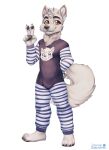  absurd_res bastionshadowpaw canid canine canis clothing furry hi_res infantilism invalid_tag male mammal onesie pajamas wolf 