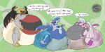  anthro dialga diaper dragon feces generation_4_pokemon giratina group hi_res legendary_pokemon male male/male messy_diaper musclegut nintendo overweight palkia pokemon pokemon_(species) scat shocked_eyes soiling trio yoshi-eats-your-pie 