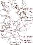  3:4 absurd_res after_orgasm after_transformation ahegao alternate_species anthro big_ear bodily_fluids canid canine canis comic confusion digital_media_(artwork) dizzy english_text fangs fox front_view fur growing growth gynomorph hair hashi_(sralivewolfox) heat_(temperature) hi_res horn horn_growth hybrid intersex kiunata kobold looking_pleasured low-angle_view lying mammal mid_transformation on_front open_mouth orgasm orgasm_face page_number sabertooth_(anatomy) saliva scalie side_view simple_background sketch smile solo species_transformation speech_bubble sralivewolfox teeth text tongue tongue_out transformation transformation_sequence wolf 