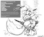  &lt;3 2023 after_transformation ahegao anthro areola big_breasts blizzard_entertainment bodily_fluids breast_expansion breasts canid canine clothing cursed_object dagger dialogue expansion female fennec fox gameplay_mechanics genital_fluids genitals glubtastic hi_res huge_breasts huge_thighs looking_pleasured mammal melee_weapon moan monochrome nipples open_mouth pussy pussy_juice short_stack signature solo sound_effects tail text thick_thighs thigh_expansion tongue tongue_out torn_clothing vulpera warcraft wardrobe_malfunction weapon wide_hips 