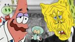  grey_background lab_coat lowres money mr._krabs non-web_source patrick_star spongebob_squarepants spongebob_squarepants_(character) squidward_tentacles suit 