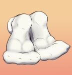  absurd_res anthro artist_muffinvinvin canid canine canis claws clothing feet footwear fox hi_res male mammal paws socks soles solo toes white white_clothing white_footwear white_socks wolf 