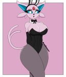  anthro big_breasts breasts bunny_costume clothing costume eeveelution espeon female generation_2_pokemon hi_res humanoid legwear looking_at_viewer nintendo pokemon pokemon_(species) samrunner solo thick_thighs thigh_highs 