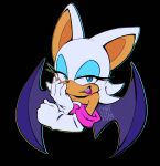  anthro armwear bat blue_eyes breasts candycatstuffs clothing elbow_gloves eyeshadow female fur gloves handwear hi_res lipstick looking_at_viewer makeup mammal narrowed_eyes open_mouth rouge_the_bat sega signature solo sonic_the_hedgehog_(series) tan_body tan_skin white_body white_fur wings 