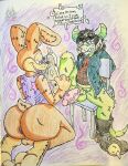  3_toes absurd_res american_opossum animal_genitalia animatronic big_butt bound butt clothing cloudshywolf cloverapossom colorpencil dialogue dirty_socks duo feet fnaf_vr_help_wanted foot_fetish footwear genitals glitchtrap hi_res huge_butt hyper hyper_butt lagomorph leporid machine male male/male malhare mammal marsupial musk musk_clouds rabbit robot sheath shoes sketch socks toes torn_clothing torn_footwear torn_socks virginia_opossum 