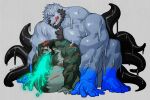  2021 5_fingers 5_toes abdominal_bulge absurd_res all_fours anthro anthro_penetrating anthro_penetrating_humanoid artist_name bear beard biceps big_penis black_beard black_hair black_penis blue_body blue_fur bodily_fluids canid canine chest_tuft cum cum_from_mouth cum_in_mouth cum_inside doggystyle duo elaz facial_hair feet fingers from_behind_position fur genital_fluids genitals glowing glowing_cum green_body green_fur hair hi_res huge_penis humanoid humanoid_on_anthro humanoid_penetrated male male/male male_penetrated male_penetrating male_penetrating_male mammal nunudodo pecs penetration penis pleased_expression red_hair scar sex size_difference slime sparky_(ethoras) tentacles toes tongue tongue_out triceps tuft unusual_bodily_fluids unusual_cum unusual_genital_fluids vein were werecanid werecanine werewolf 