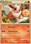  2023 animal_genitalia animal_pussy aztepyeen bodily_fluids canine_genitalia canine_pussy card eeveelution english_text female feral flareon fur generation_1_pokemon genital_fluids genitals grass hair nintendo paws plant pokemon pokemon_(species) pokemon_card pussy pussy_juice red_body red_fur solo tail text trading_card trading_card_game white_body white_fur white_hair white_tail 