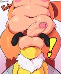  anthro areola arthropod balls balls_on_face bee big_balls big_penis blush bodily_fluids canid canine chowdie chowie_tanuki duo fur genitals hi_res huge_balls hymenopteran insect male mammal meme moobs neck_tuft orange_body orange_fur overweight overweight_anthro penis pubes raccoon_dog sweat tan_body tan_fur tanuki these_aren&#039;t_my_glasses tuft yellow_body 