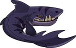  ambiguous_gender club_penguin fin fish full-length_portrait hi_res lamniform looking_at_viewer marine megalodon official_art orange_sclera portrait shark sharp_teeth solo tail teeth unknown_artist 