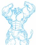  animal_print anthro biceps big_abs big_biceps big_muscles big_pecs bulge clothed clothing flexing_both_biceps flowing_hair fur giraffe giraffe_print giraffid graphite_(artwork) hair hi_res horn huge_biceps huge_muscles huge_quads looking_at_viewer male mammal monochrome muscular muscular_anthro muscular_male muscular_thighs novra_(artist) ossicone pecs pencil_(artwork) pose raffe simple_background sketch smile solo standing tail tail_tuft traditional_media_(artwork) tuft underwear underwear_only white_background 