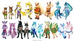  16:9 ambiguous_gender anthro boots bottomwear child clothed clothing colored detailed dollightful dreadlocks dress ear_fins eevee eeveelution espeon female fin flareon fluffy footwear fully_clothed generation_1_pokemon generation_2_pokemon generation_4_pokemon generation_6_pokemon glaceon group hair hi_res ice_skates jolteon leaf_tail leafeon long_ears long_hair male melee_weapon muscular muscular_anthro muscular_male nintendo nipples pokemon pokemon_(species) ponytail prick_ears ribbons_(anatomy) sandals shaded shirtless_anthro shirtless_male shorts smile sword sylveon tail tail_fin vaporeon weapon widescreen young 