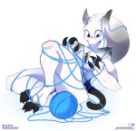  anthro bound claws fluffy_chest generation_1_pokemon hi_res hybrid legendary_pokemon male meowcephei mewtwo nintendo pokemon pokemon_(species) sitting solo threads white_body wide_hips 