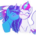  absurd_res blue_body blue_eyes blue_fur blue_hair blue_mane blush blush_lines digital_media_(artwork) duo ear_tuft equid equine feathers female female/female feral fur hair hasbro hi_res horn long_hair long_mane mammal mane misty_(g5) mlp_g5 multicolored_body multicolored_feathers multicolored_hair multicolored_mane multicolored_wings my_little_pony pegasus pink_hair pink_mane smile spread_wings starsbursts tuft two_tone_hair two_tone_mane unicorn white_body white_fur wings zipp_storm_(mlp) 