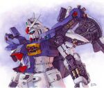 artist_name commentary english_commentary gundam gundam_0083 gundam_gp-01_zephyranthes hector_trunnec highres mecha mobile_suit no_humans painting_(medium) robot science_fiction traditional_media watercolor_(medium) 