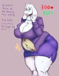  absurd_res anthro awful_lad big_breasts bovid breasts caprine eyewear female glasses goat hi_res mammal monster pantsuit pregnant slightly_chubby slightly_chubby_female solo stretched_clothing thick_thighs toriel undertale_(series) wide_hips 