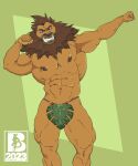  anthro dreamworks felid feline lion madagascar_(series) male mammal mr.brapion musclegut muscular nipples pantherine solo 