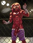  abs anthro audience boxing_shorts cage chain-link_fence echidna fence fighting_ring foreskin genitals group hand_wraps hi_res iudicium86 knuckles_the_echidna male mammal monotreme muscular nipples penis sega solo sonic_the_hedgehog_(series) text vein veiny_penis wraps 