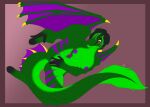  absurd_res anthro areola black_hair blush breasts dragon female fin fingering fingering_self fire flaming_tail flat_colors genitals gold_hair_ornament green_body green_hair green_scales hair hi_res long_tail looking_at_self looking_pleasured lying masturbation nipples on_back penetration purple_areola purple_nipples purple_stripes purple_wings pussy rose_vulcano scales solo stripes tail tail_fin touching_feet touching_pussy vaginal vaginal_fingering vaginal_masturbation vaginal_penetration wings 