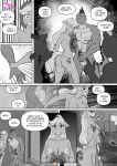  anthro anthrofied applejack_(mlp) big_breasts big_butt breasts butt comic covering covering_self dialogue dragon equid equine erection female friendship_is_magic genitals hasbro hi_res male mammal muscular muscular_male my_little_pony nipples nude penis pia-sama spike_(mlp) 