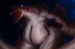  absurd_res big_breasts breasts fish goblin_shark hi_res huge_breasts lamniform marine mitsukurinid muscle_girl overweight rayoutofspace shark teeth 