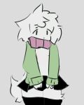  animated anthro bottomwear bovid breasts caprine clothed clothing clothing_lift colored female fur genitals goat mammal nipples partially_clothed pussy skirt skirt_lift small_breasts solo terrible_existence_(artist) white_body white_fur 