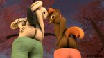  anthro butt button_mash_(mlp) duo equid equine friendship_is_magic hasbro hi_res male male/male mammal mooning my_little_pony nicksfm rumble_(mlp) 