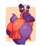  asian_clothing bear big_butt blush butt chinese_clothing chinese_dress clothing dress east_asian_clothing female giant_panda hasbro hi_res lightmizano littlest_pet_shop looking_at_viewer looking_back mammal penny_ling simple_background slightly_chubby solo thick_thighs 