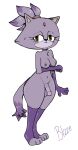  alekoin anthro balls blaze_the_cat blush bodily_fluids breasts circumcised clothing domestic_cat felid feline felis fur genitals gloves gynomorph handwear hi_res intersex legwear mammal navel nipples penis purple_balls purple_body purple_fur purple_nipples purple_penis sega shy slim solo sonic_the_hedgehog_(series) stockings sweat sweatdrop wide_hips 