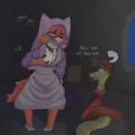  absurd_res anthro breasts canid canine daki_woo disney duo female feral fox good_girl hi_res humanoid hypnosis maid_marian male male/female mammal mind_control petplay reptile robin_hood_(disney) roleplay scalie snake 