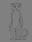  anthro breasts disney fabienne_growley felid female genitals grey_background looking_at_viewer mammal nipples nude pantherine pussy simple_background sketch snow_leopard solo tggeko whiskers zootopia 