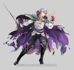  1boy black_footwear black_gloves black_pants fire_emblem fire_emblem_awakening fire_emblem_heroes full_body gloves holding holding_sword holding_weapon official_alternate_costume official_art pants robin_(fire_emblem) robin_(male)_(exalt&#039;s_deliverer)_(fire_emblem) robin_(male)_(fire_emblem) shirt sword torn_clothes wada_sachiko weapon 