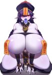  5danny1206 absurd_res big_breasts breasts female hi_res huge_breasts humanoid humanoid_pointy_ears hyper hyper_breasts kneeling not_furry purple_body solo tongue tongue_out 