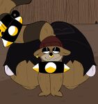  all_fours anthro beanie big_butt bottomwear butt cartoon_network clothing collar hat headgear headwear hi_res looking_at_viewer male mammal piercing procyonid raccoon regular_show rigby_(regular_show) shorts smile solo spiked_collar spikes stankbank thick_thighs torn_bottomwear torn_clothing torn_shorts 