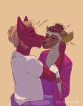  &lt;3 african_wild_dog aleks aleks_pakaralex anthro baahn canid canine canis duo female home kisses kissing male mammal married_couple romantic romantic_couple wolf 