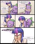  absurd_res anthro comic dragon duo embarrassed female friendship_is_magic garam hasbro hi_res human male male/female mammal my_little_pony spike_(mlp) teenager twilight_sparkle_(mlp) young 