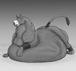  after_vore avian beak belly big_belly feral feral_pred grayffo greyscale gryphon gryphon_pred hi_res leg_wrap looking_at_belly male monochrome mythological_avian mythology overweight tail tail_wraps thatgryphonguy vore weight_gain wingless_gryphon wraps 