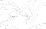  &lt;3 16:10 2018 ambiguous_gender blep dragon duo eastern_dragon eye_contact hi_res ily_(ilynine) looking_at_another macro micro suddendraft tail tail_motion tailwag tongue tongue_out touching_tongue widescreen 