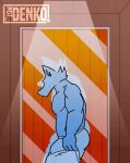  2d_animation animated anthro belly bottomwear bulge butt clothed clothing clothing_pull hi_res male mammal meme muscular muscular_anthro muscular_male not_denko pants solo tight_bottomwear tight_clothing tight_pants tight_pants_(meme) underwear ych_(character) 
