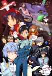  aoba_shigeru ayanami_rei bird blue_hair bodysuit eva_01 everyone glasses goku-chan hyuuga_makoto ibuki_maya ikari_shinji jacket kaji_ryouji katsuragi_misato lilith_(evangelion) makinami_mari_illustrious mass_production_eva mecha multiple_boys multiple_girls nagisa_kaworu neon_genesis_evangelion open_mouth penguin penpen pilot_suit plugsuit purple_hair ramiel_(evangelion) rebuild_of_evangelion red_eyes red_jacket robot sachiel_(evangelion) shadow short_hair souryuu_asuka_langley 