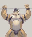  2023 anthro armband barazoku belly biceps big_muscles bound bowser bracelet bulge chococlass claws clothing cuff_(restraint) eyebrows garter_straps grey_background handcuffs harness hat headgear headwear hi_res horn jewelry koopa leather leather_daddy leather_harness leather_hat male manly mario_bros metal_cuffs musclegut muscular muscular_anthro muscular_male narrowed_eyes navel nintendo nipples non-mammal_nipples obliques pecs restraints scalie shell signature simple_background smile solo spiked_armband spiked_bracelet spiked_shell spikes spikes_(anatomy) standing teeth thick_thighs thong underwear 