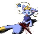  blood bodily_fluids crying cut_in_half domestic_cat felid feline felis female feral gore hi_res imminent_death league_of_legends mammal riot_games snuff solo tears yuumi_(lol) yuumisocute 