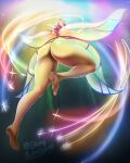  big_butt big_ears blush butt crown empress_of_light empty_eyes eyelashes fairy female hair headgear hi_res huge_butt humanoid humanoid_pointy_ears insect_wings lepidopteran_wings long_hair low-angle_view nude pink_hair rear_view slimybuttcheeks solo terraria thick_thighs white_eyes wide_hips winged_humanoid wings worm&#039;s-eye_view yellow_body yellow_skin 