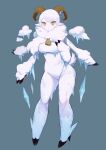  absurd_res anthro bell bovid caprine elemental_creature female goat hi_res hooved_hands horizontal_pupils ice ice_creature icicle imo10yen mammal mineral_fauna multi_arm multi_limb pupils solo 