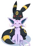  2022 :3 ^_^ ambiguous_gender bar_emanata big_ears black_body black_ears black_fur black_pupils black_tail blue_inner_ear blush blush_stickers bodily_fluids canid cheek_tuft chest_tuft colored digital_media_(artwork) dipstick_ears duo ear_markings eeveelution emanata espeon eyes_closed facial_markings facial_tuft felid feline feral flustered flying_sweatdrops forehead_gem forehead_markings forked_tail front_view full-length_portrait fur generation_2_pokemon happy head_markings hi_res kemono larger_ambiguous larger_feral leg_markings long_ears looking_at_another mammal markings monotone_body monotone_ears monotone_fur monotone_tail multicolored_body multicolored_ears multicolored_fur multicolored_tail nintendo no_sclera orange_eyes pink_body pink_ears pink_fur pink_tail pokemon pokemon_(species) portrait pupils quadruped ring_(marking) simple_background sitting size_difference smaller_ambiguous smaller_feral smile sweat sweatdrop tail tail_markings tuft two_tone_body two_tone_ears two_tone_fur two_tone_tail umbreon unusual_anatomy unusual_tail white_background white_pupils yellow_body yellow_ears yellow_fur yellow_markings yellow_tail yuni_kemono 
