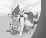  &lt;3 anthro anthro_on_feral bent_over bestiality bite biting_lip blush blush_lines bodily_fluids cinderace doggystyle dominant dominant_male duo eeveelution female feral from_behind_position generation_4_pokemon generation_8_pokemon glaceon grabbing_both_ears grass grass_field hi_res krellatnight lagomorph leaning leaning_forward leporid looking_pleasured looking_up male male/female mammal nintendo open_mouth open_smile outside outside_sex paws penetration plant pokemon pokemon_(species) rabbit sex size_difference smaller_female smile smiling_at_partner submissive submissive_female sweat sweatdrop vaginal vaginal_penetration 