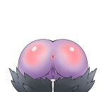  anthro anus bat blush body_blush butt_blush dragon female fluffy generation_6_pokemon genitals mammal narrikatti nintendo noibat pokemon pokemon_(species) purple_body purple_skin pussy solo thick_thighs 