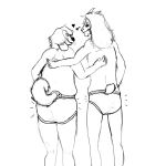  &lt;3 anthro arin_(capra_kid) black_and_white bovid briefs briefs_only butt canid canine canis capra_kid caprine clothed clothing domestic_dog duo embrace goat hanes hug kris_(capra_kid) male male/male mammal monochrome simple_background smile tighty_whities topless underwear underwear_only white_background white_briefs white_clothing white_underwear 