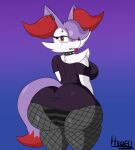  anthro braixen female generation_6_pokemon goth hexgotcurves hi_res nintendo pokemon pokemon_(species) solo thixxen 